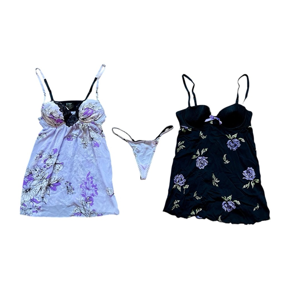 Lingerie Lot Victoria's Secret Sexy Little Things Apt 9 Chemise Tops & G-String